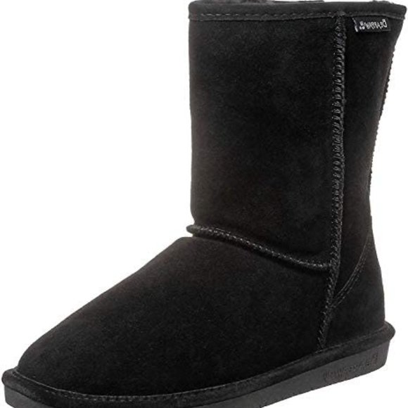 NWT Black Bearpaw Emma Short Classic ugg boots 7.5 - Picture 1 of 4